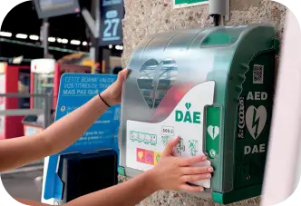 Boitier défibrillateur