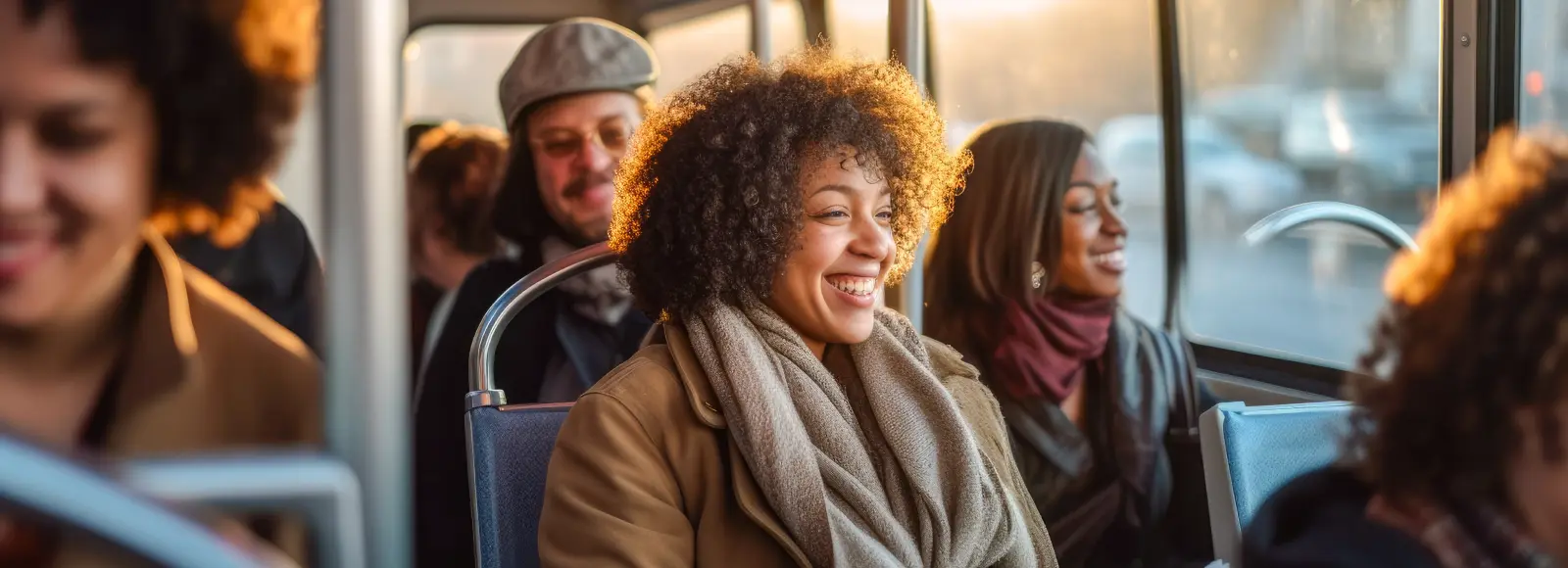 voyageur dans les transports en communs sécrisé par un défibrillateur
